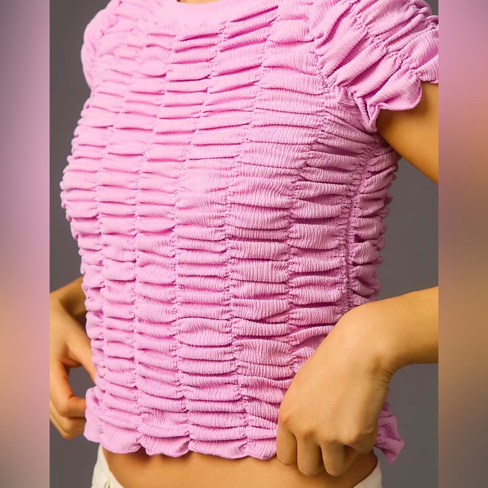 Anthropology, Ruched Baby Tee.